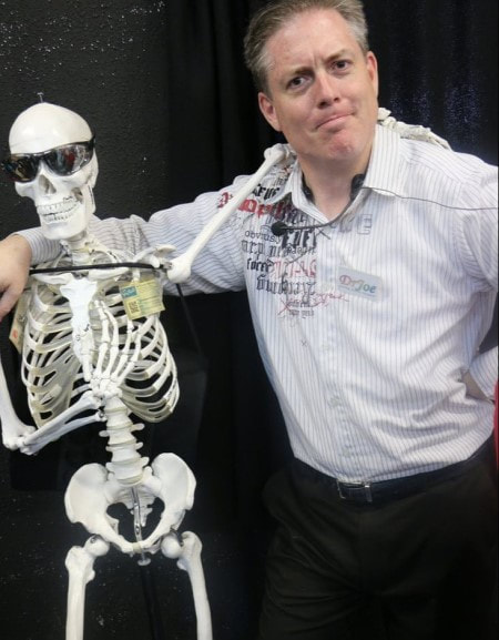 Dr Joe with anatomy pal