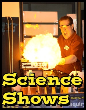 MaD Scientist Joe shows a ball of flame